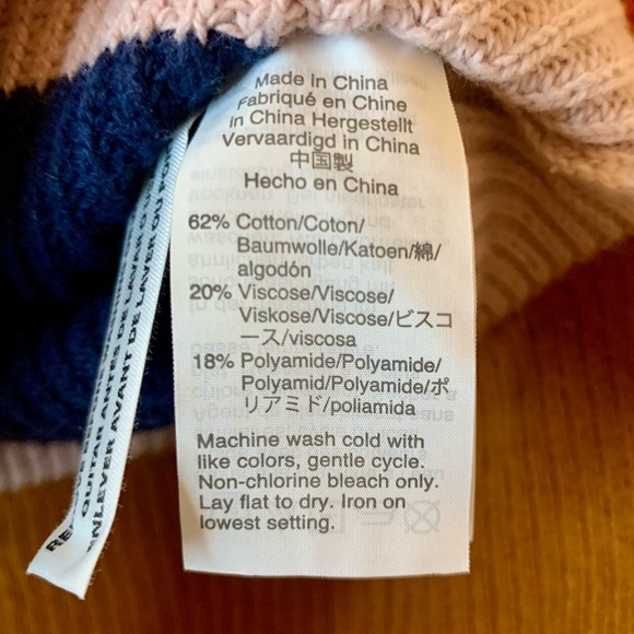 Madewell Thompson Pocket Pullover Sweater Rainbow Stripe Size Small - Picture 14 of 14